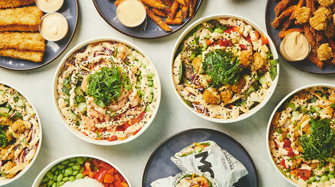 Poke bowls fra MO'RICE & sweet fries i Kolding Storcenter 